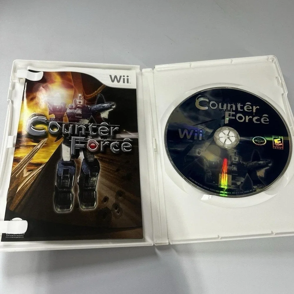 Counter Force (Nintendo Wii, 2007) Complete with Manual, Case, and Game Disc